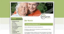 Desktop Screenshot of pro-senioren-rosenheim.de